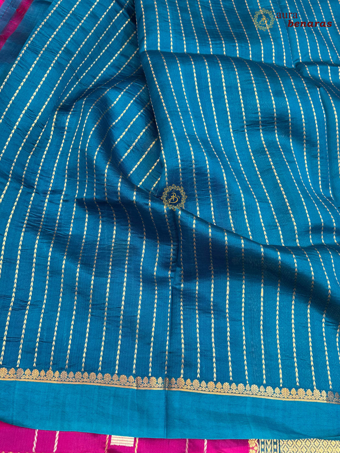 Rani Pink Pure Banarasi Handloom Silk Sari - AuraBenaras