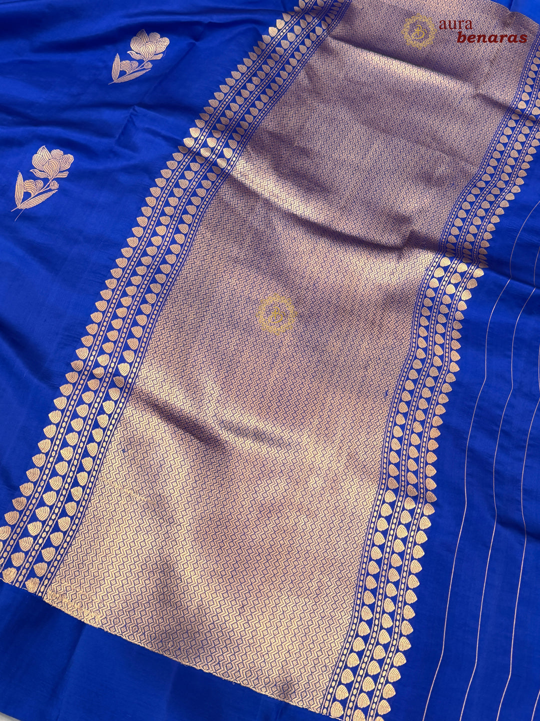 Royal Blue Banarasi Silk Saree with Kadhwa Butas