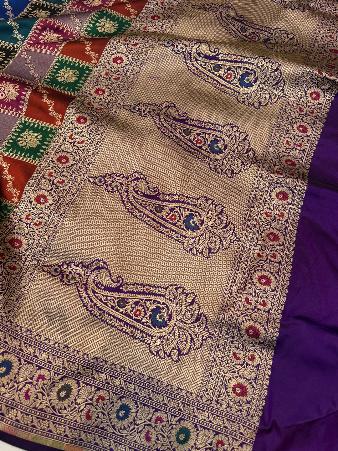 Buy Wine Rangkaat Banarasi Katan Silk Saree 