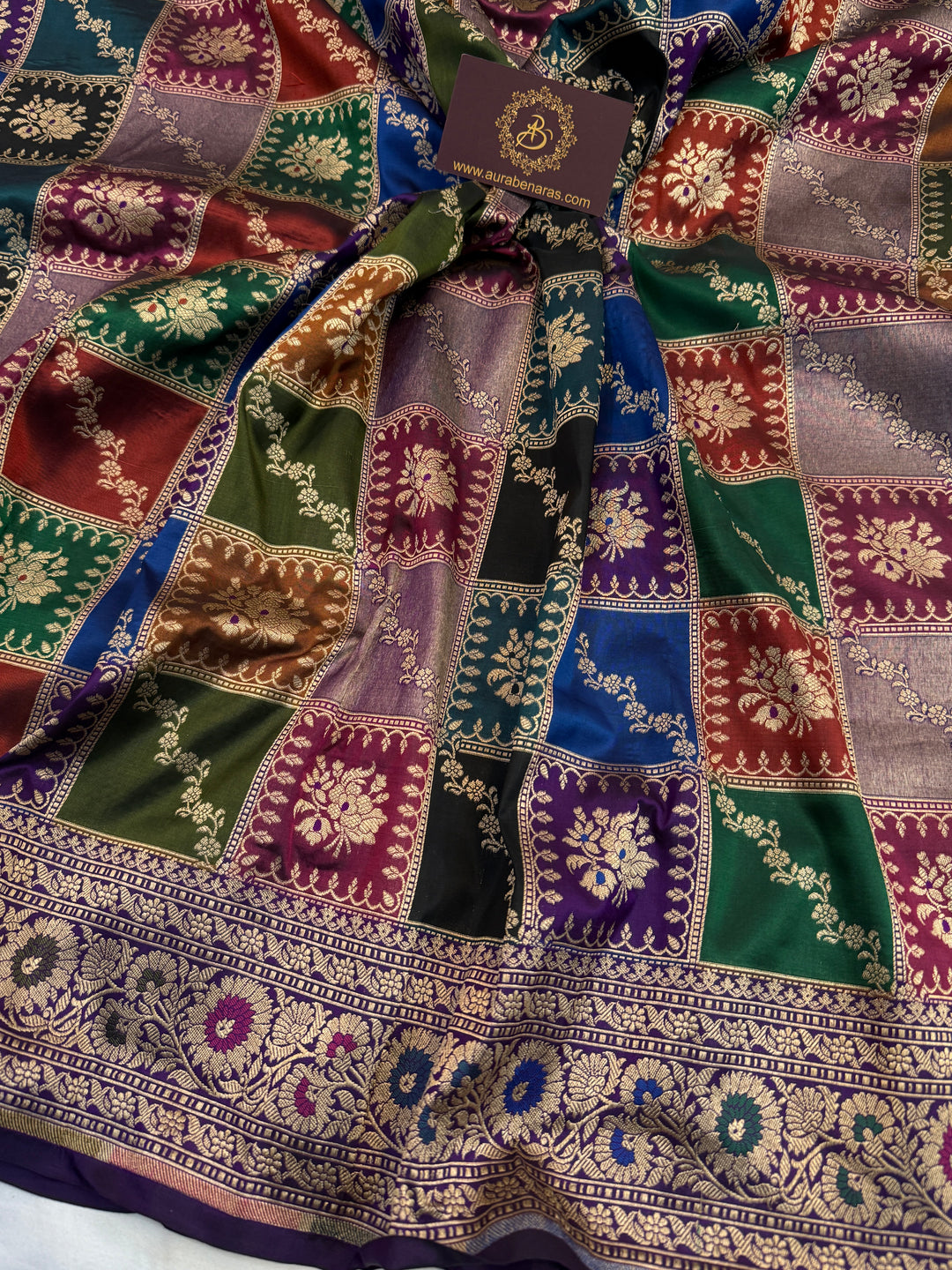 Buy Wine Rangkaat Banarasi Katan Silk Saree 