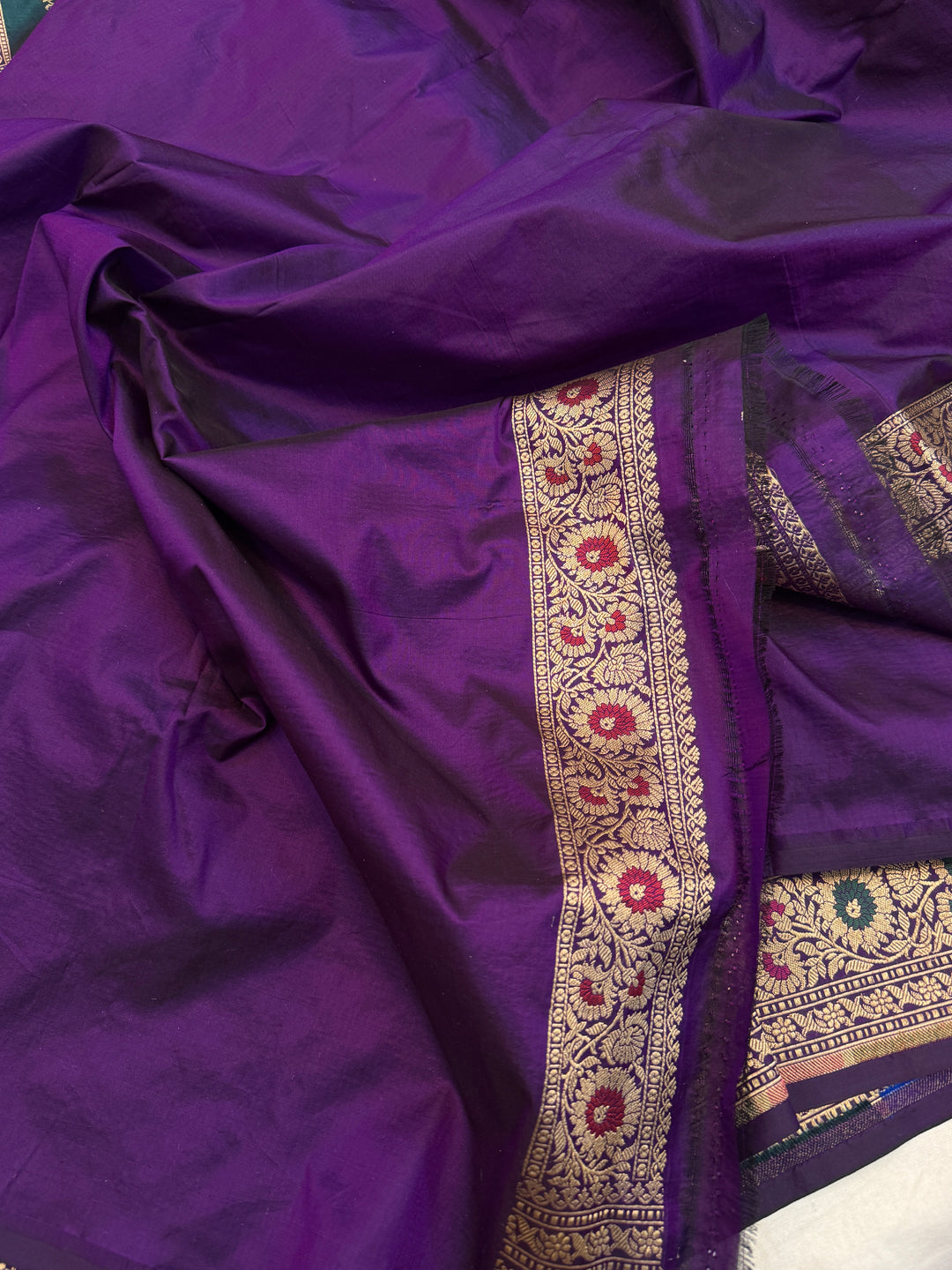 Buy Wine Rangkaat Banarasi Katan Silk Saree 