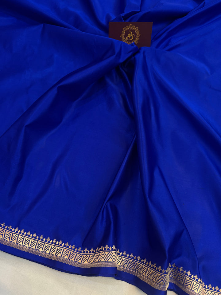Royal Blue Banarasi Handloom Katan Satin Silk Saree 