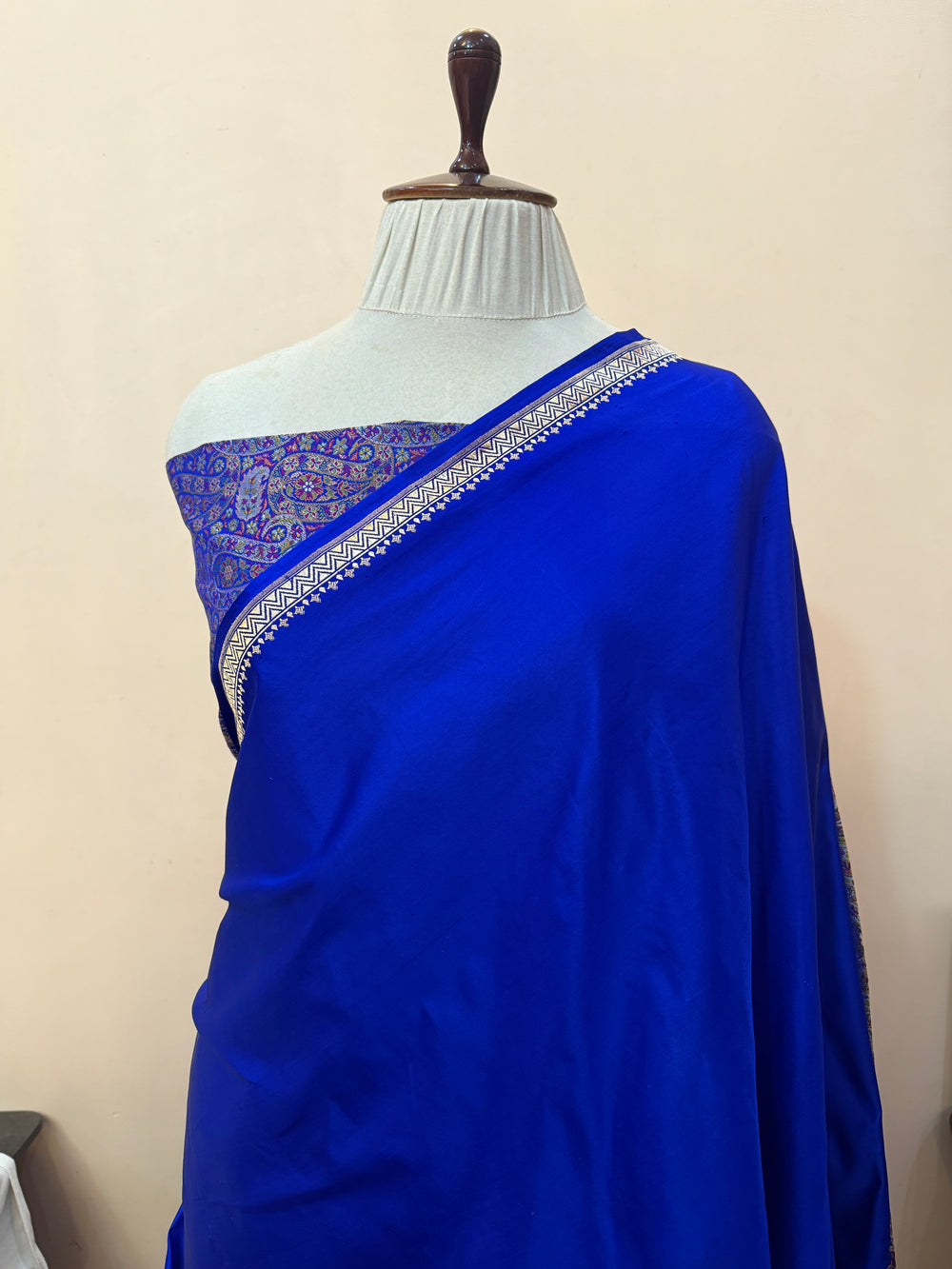 Royal Blue Banarasi Handloom Katan Satin Silk Saree 
