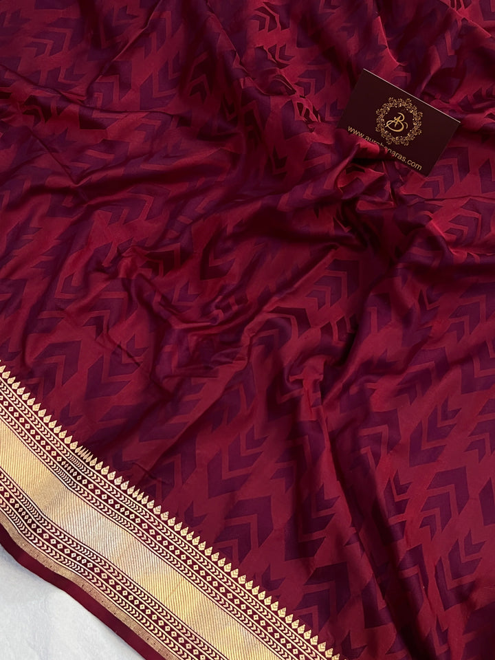 Shop Tanchui Katan Silk Banarasi Saree with Kadhwa Border