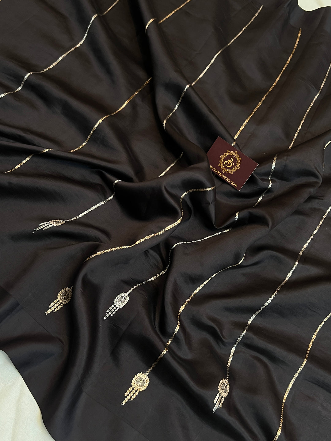 Black Pure Silk Handloom Banarasi Saree