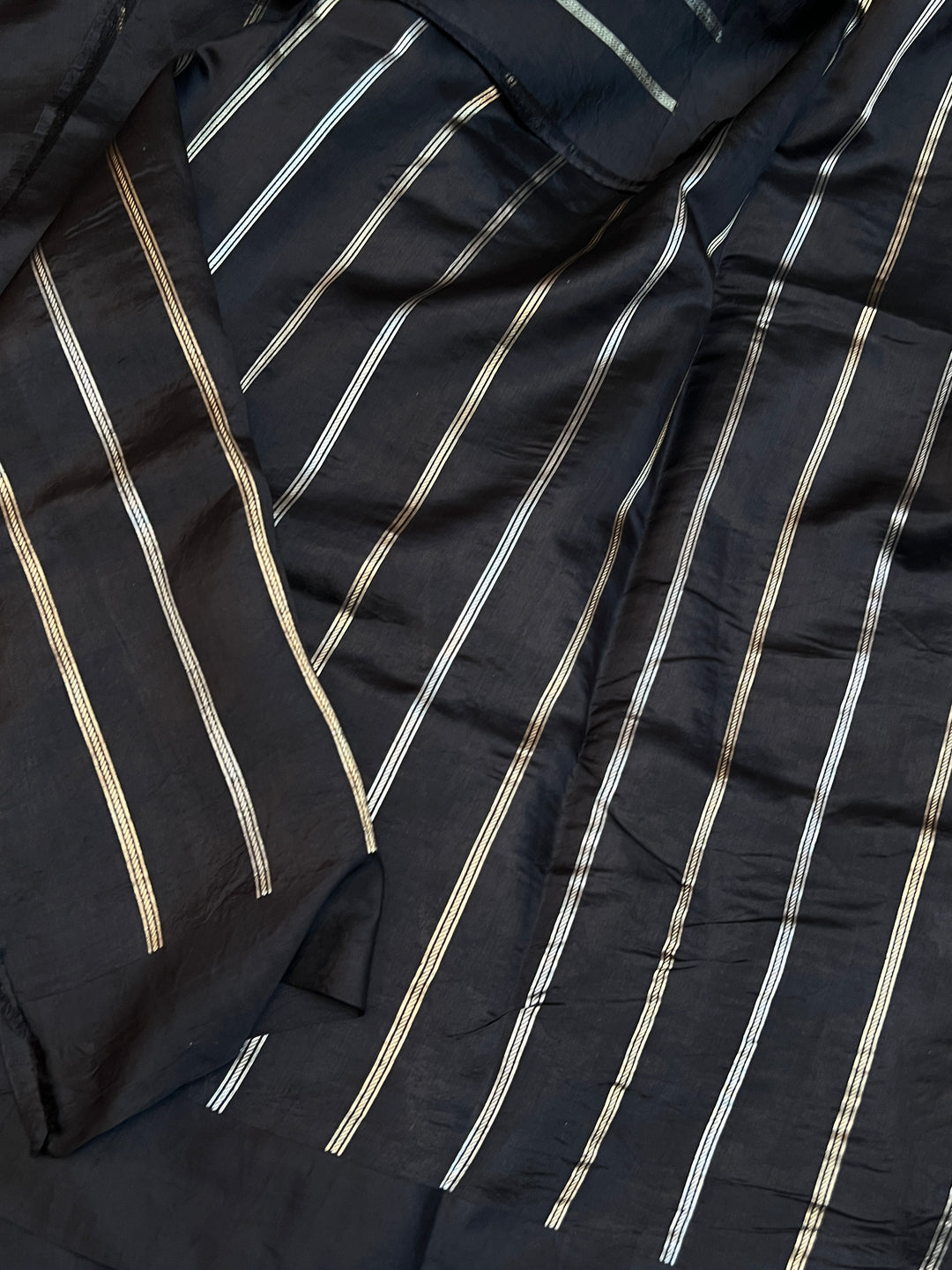 Black Pure Silk Handloom Banarasi Saree