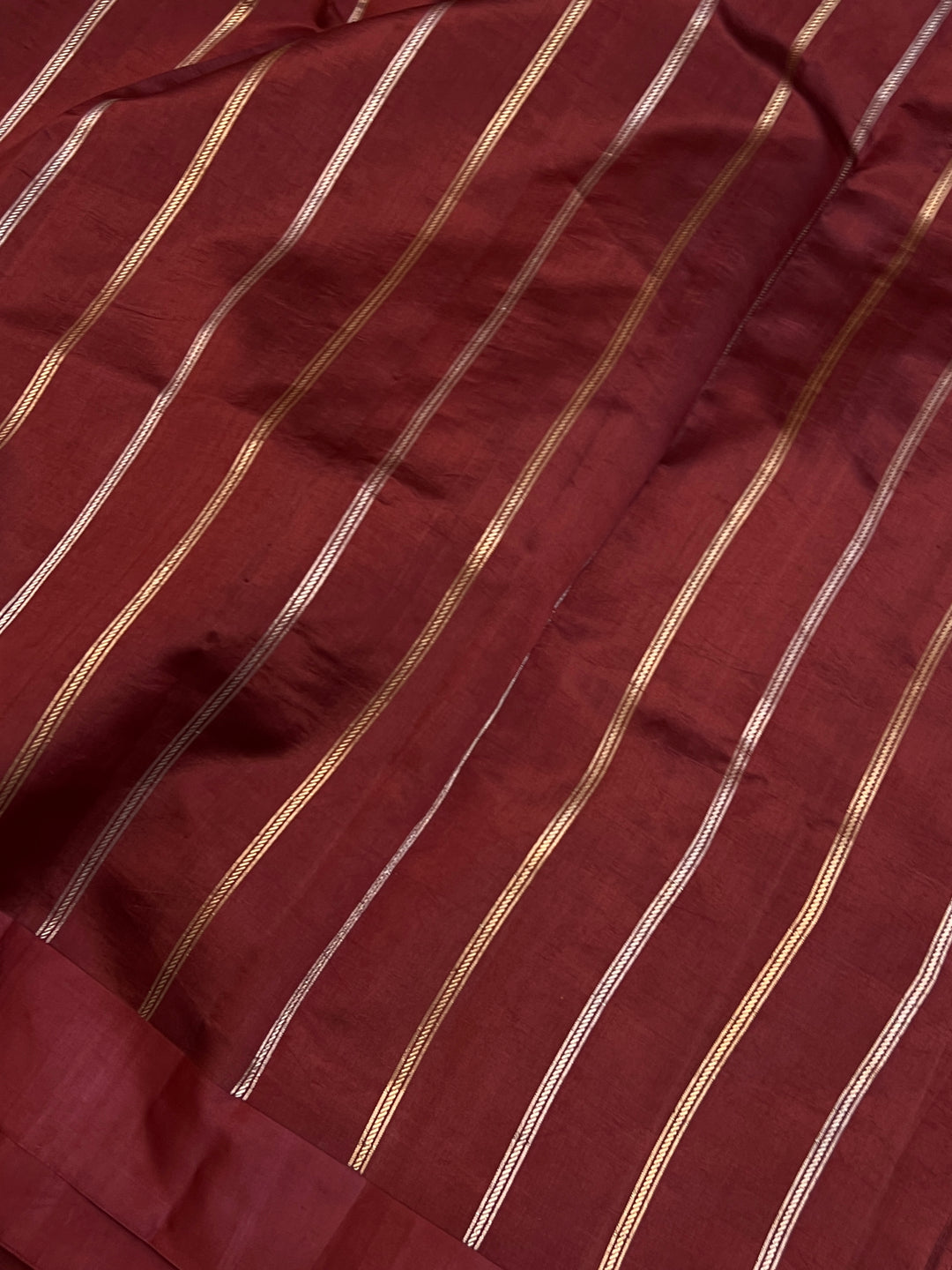 Maroon Pure Silk Handloom Banarasi Saree
