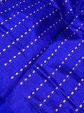 Royal Blue Pure Banarasi Handloom Silk Saree - Aura Benaras