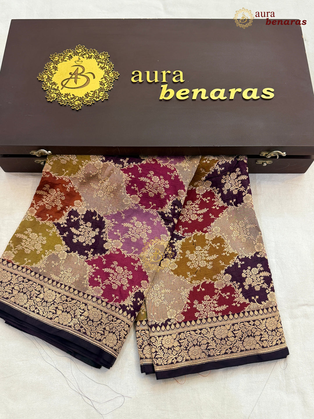 Wine Rangkaat Pure Katan Silk Handloom Banarasi Dupatta