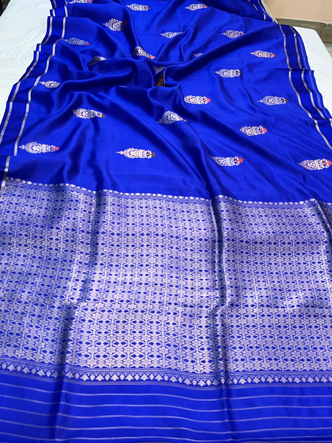 Royal Blue Pure Banarasi Handloom Silk Saree