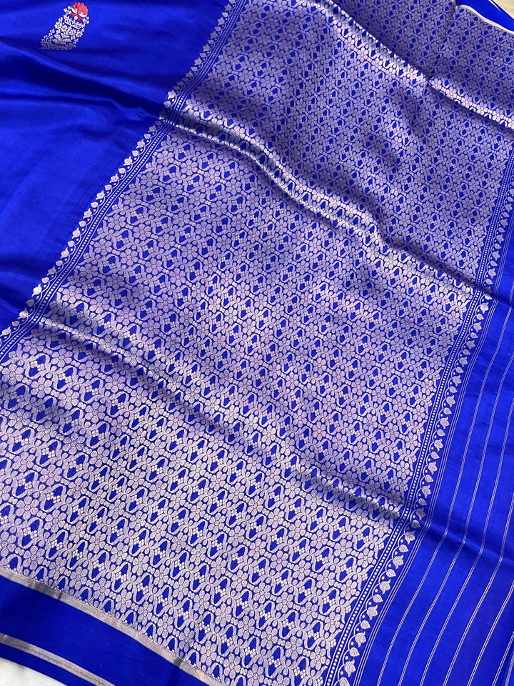 Royal Blue Pure Banarasi Handloom Silk Saree