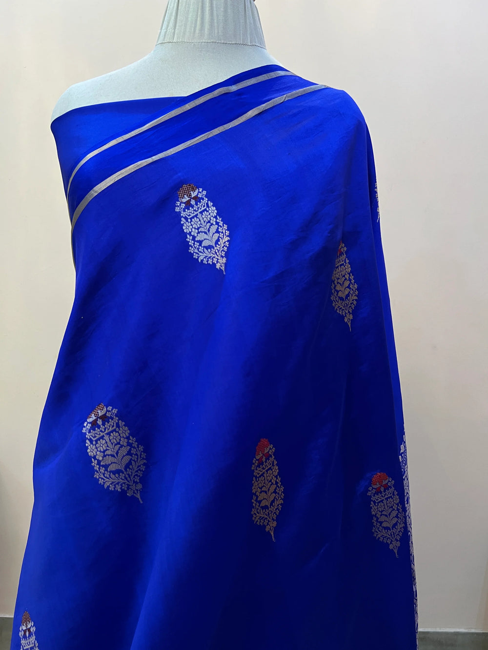 Royal Blue Pure Banarasi Handloom Silk Saree