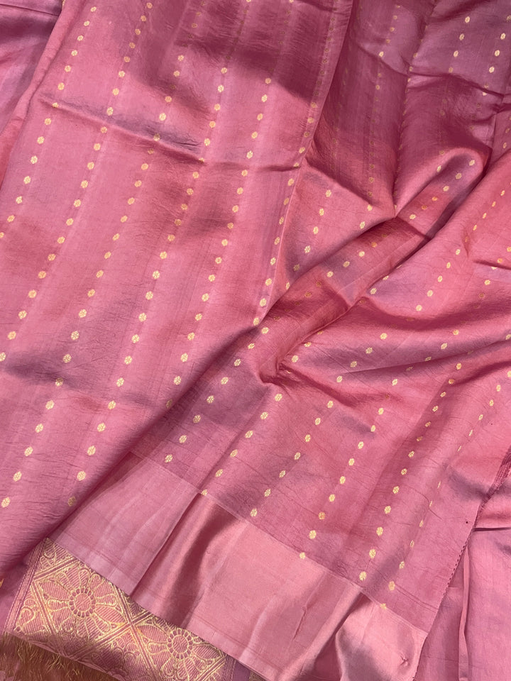 Onion Pure Silk Handloom Banarasi Saree
