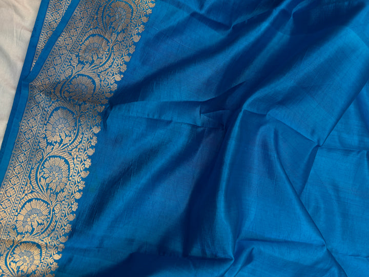 Rani Pink Pure Banarasi Silk Saree with Kadhwa Butis