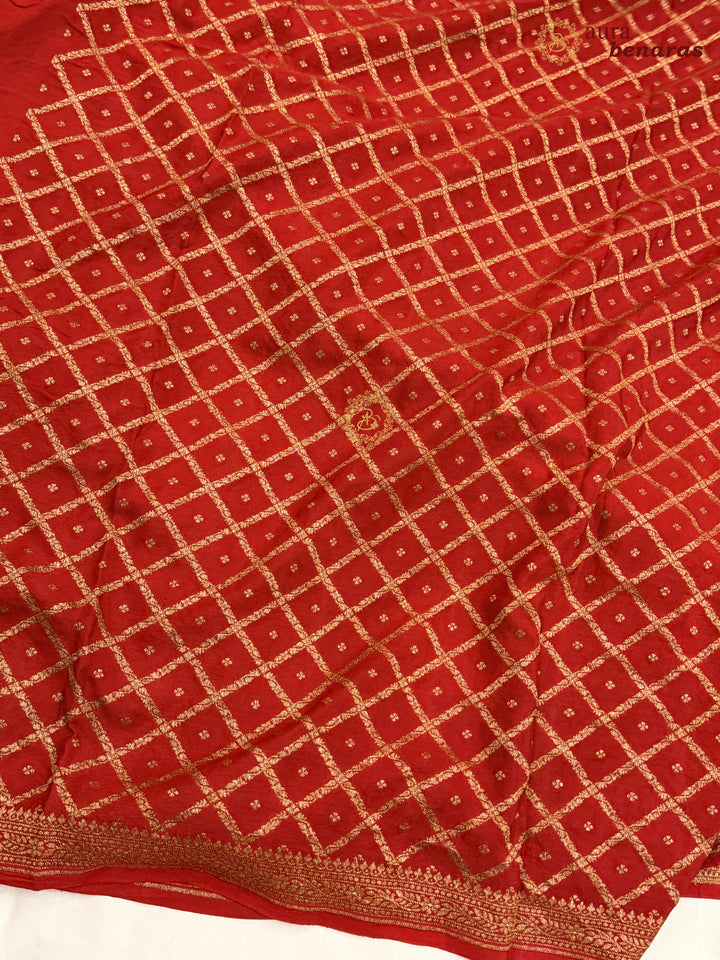 Purple Pure Crepe Silk Handloom Banarasi Saree