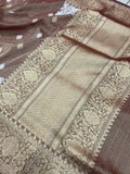Pre Order :: Red Pure Banarasi Handloom Tissue Silk Saree