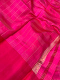 Rani Pink Pure Banarasi Handloom Silk Saree - Aura Benaras