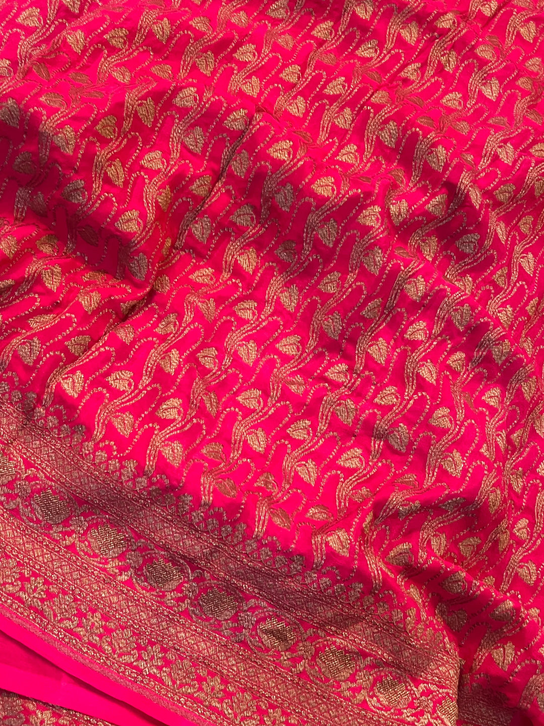 Lemon Yellow Pure Kora Silk Handloom Banarasi Saree