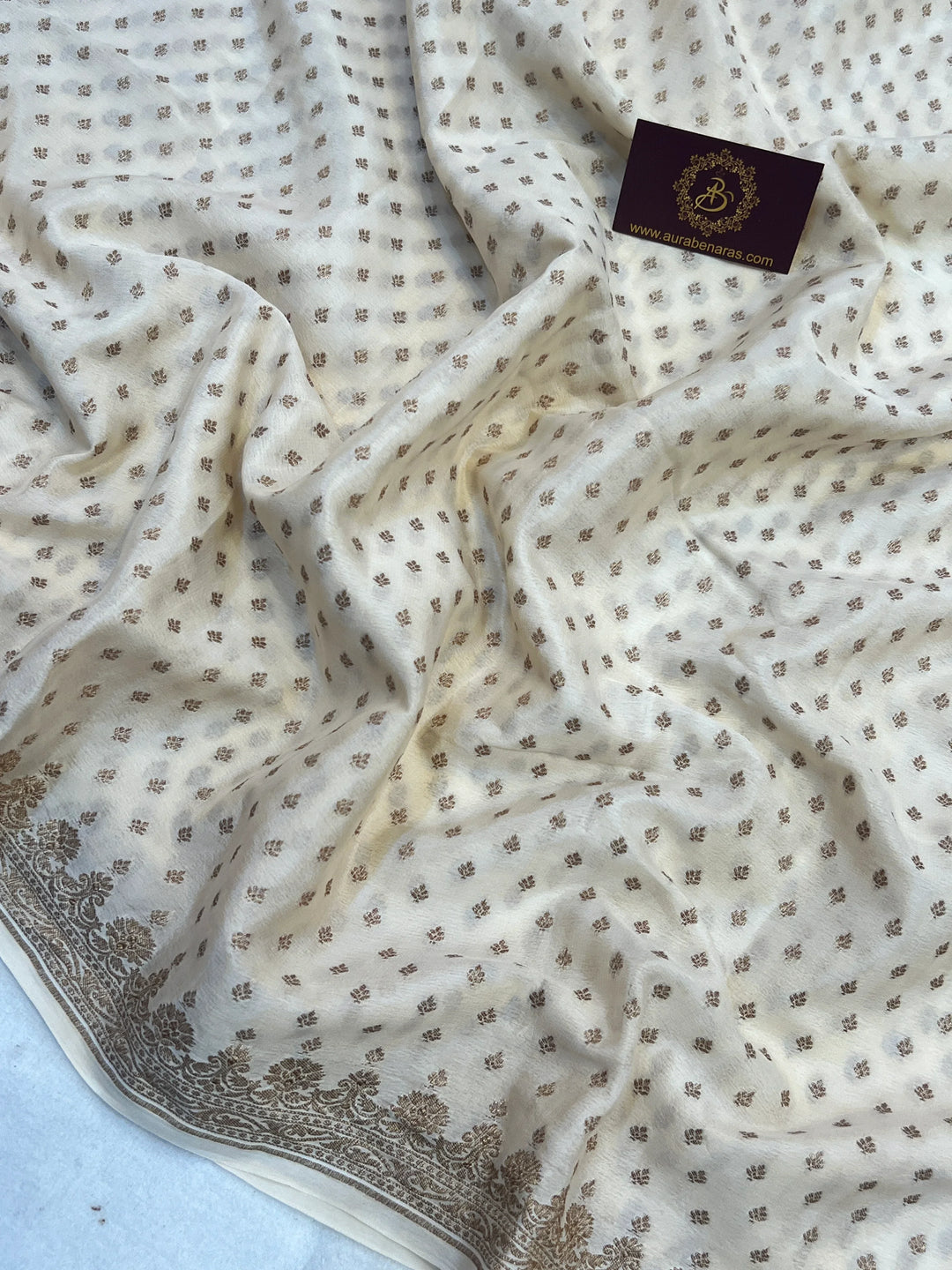 Red Pure Kora Silk Handloom Banarasi Saree