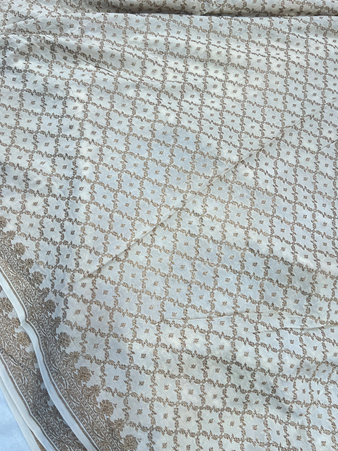 Red Pure Kora Silk Handloom Banarasi Saree