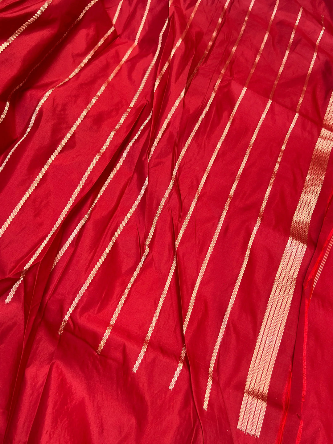 Maroon Pure Katan Silk Handloom Banarasi Saree