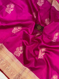 Rani Pink Pure Banarasi Handloom Silk Saree - Aura Benaras