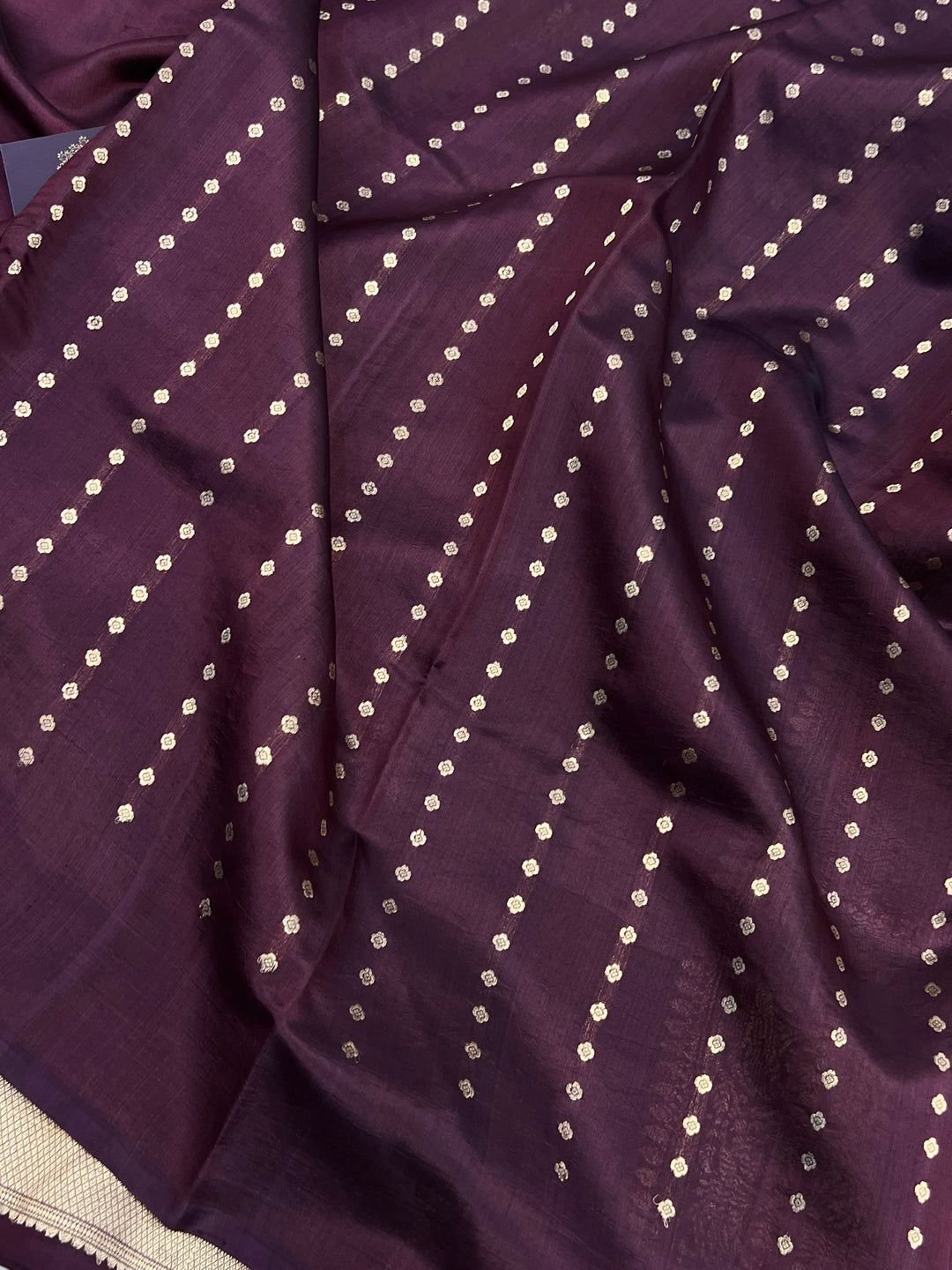 Brown Pure Silk Handloom Banarasi Saree