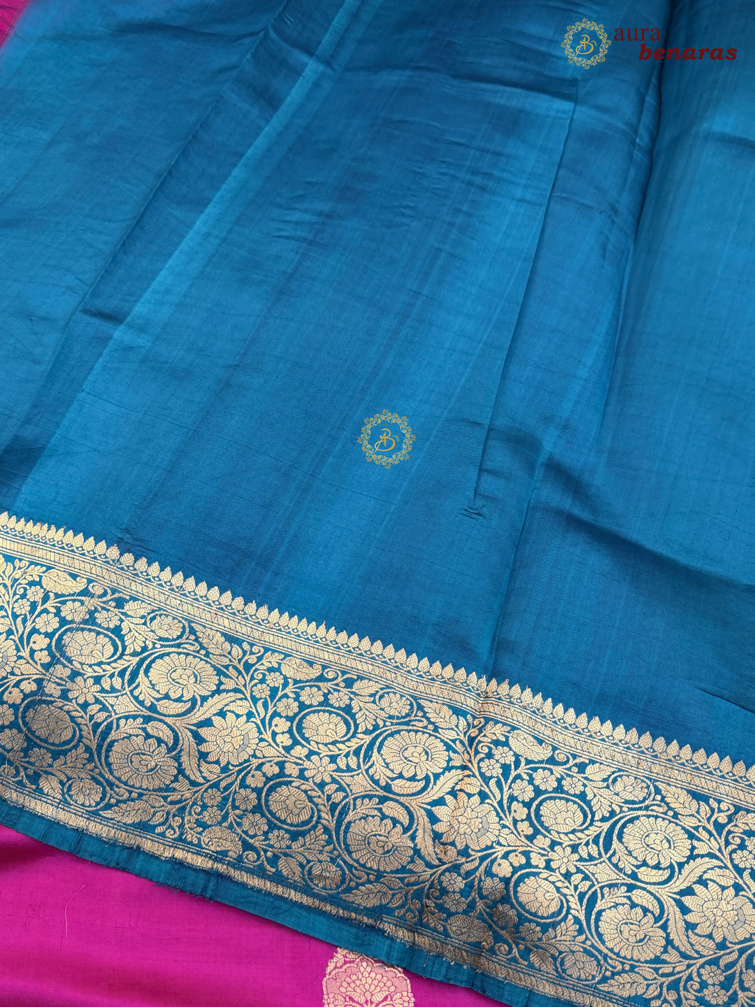 Rani Pink Banarasi Silk Saree | Kadhwa & Sona Rupa Border