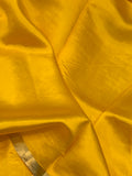 Yellow Pure Banarasi Handloom Silk Saree - Aura Benaras