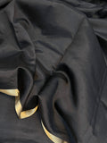 Black Pure Banarasi Handloom Silk Saree - Aura Benaras