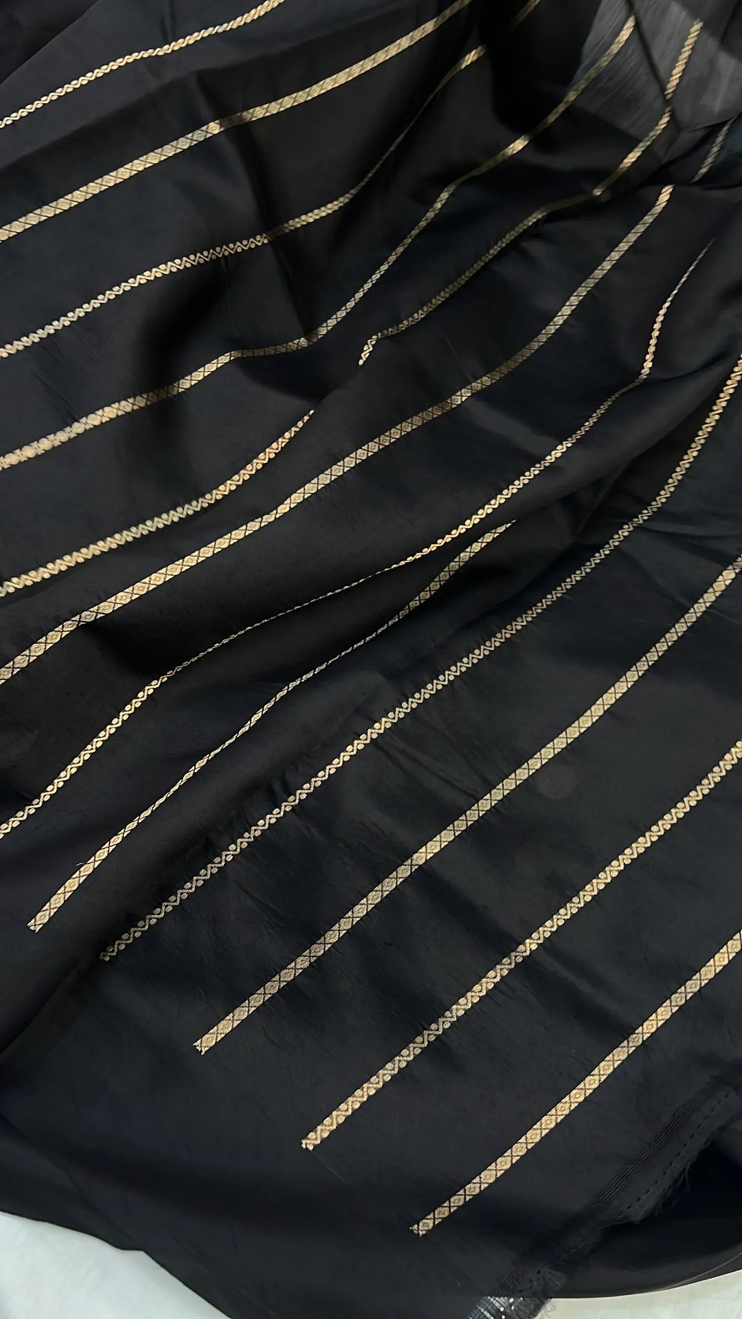 Black Pure Silk Handloom Banarasi Saree