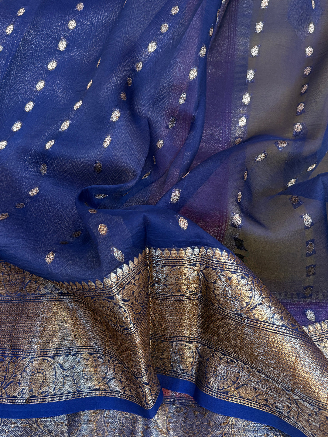 Yellow Pure Kora Silk Handloom Banarasi Saree