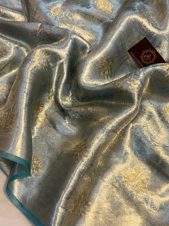 Blue Banarasi Handloom Tissue Silk Saree