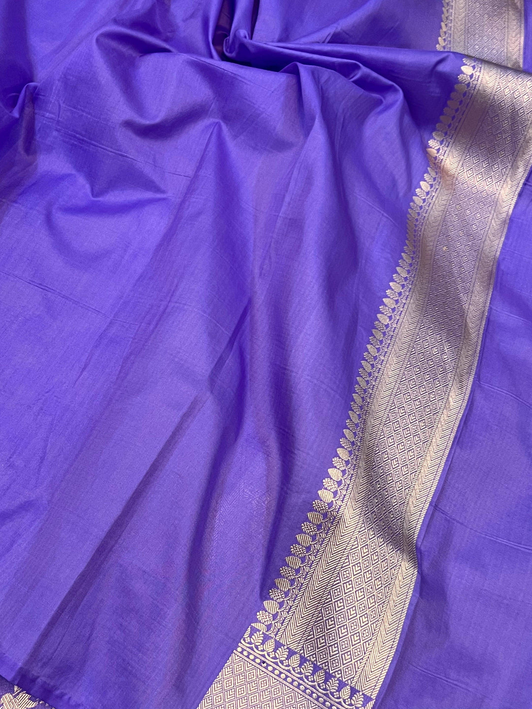 Lavender Pure Banarasi Handloom Katan Silk Saree - Aura Benaras