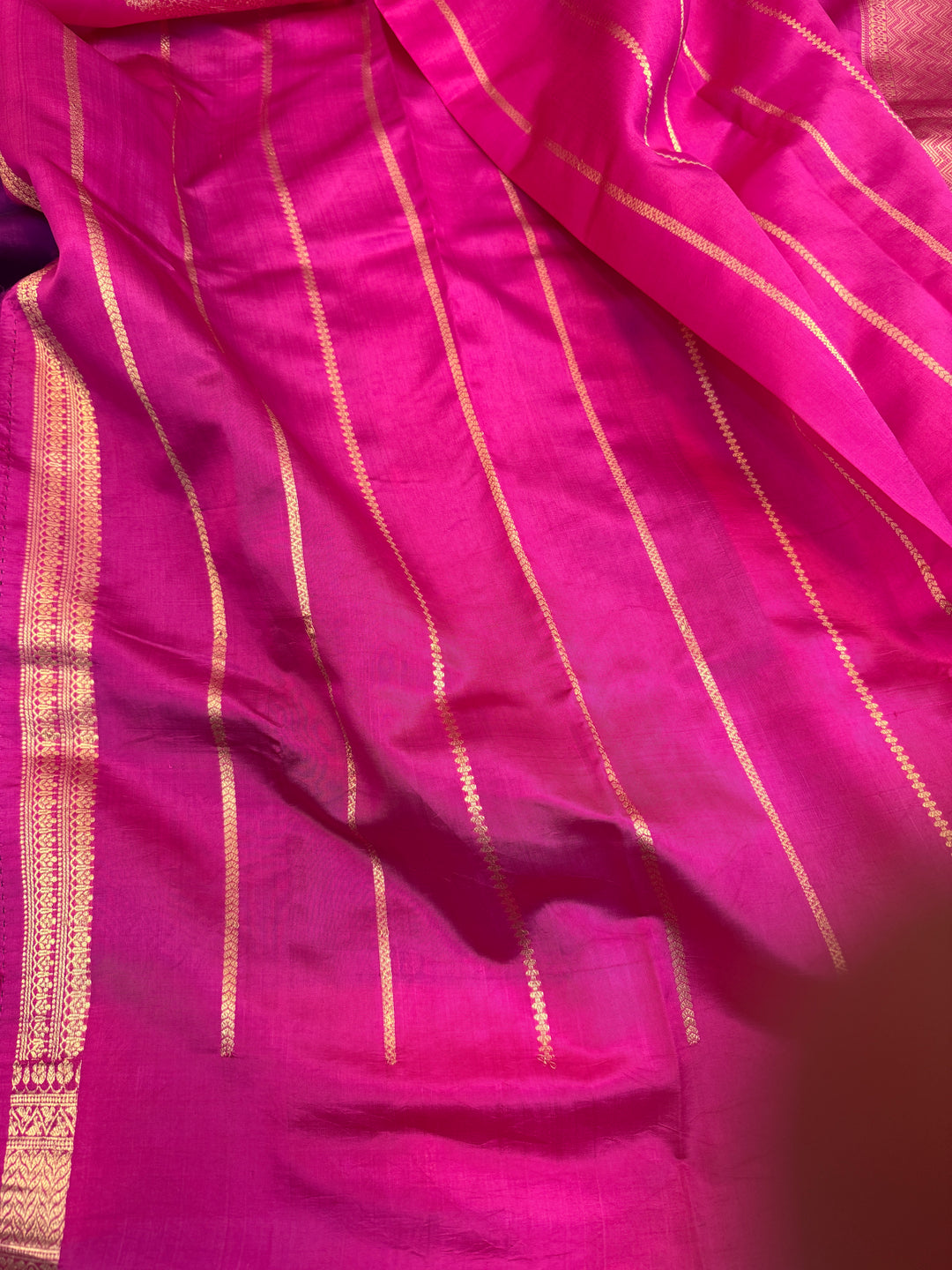 Purple Pure Banarasi Handloom Silk Saree