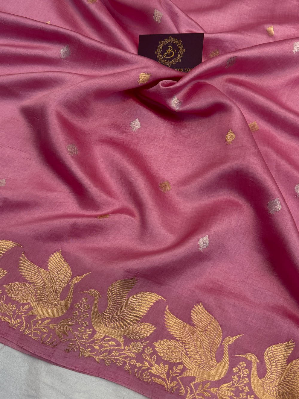 Onion Pure Silk Handloom Banarasi Saree