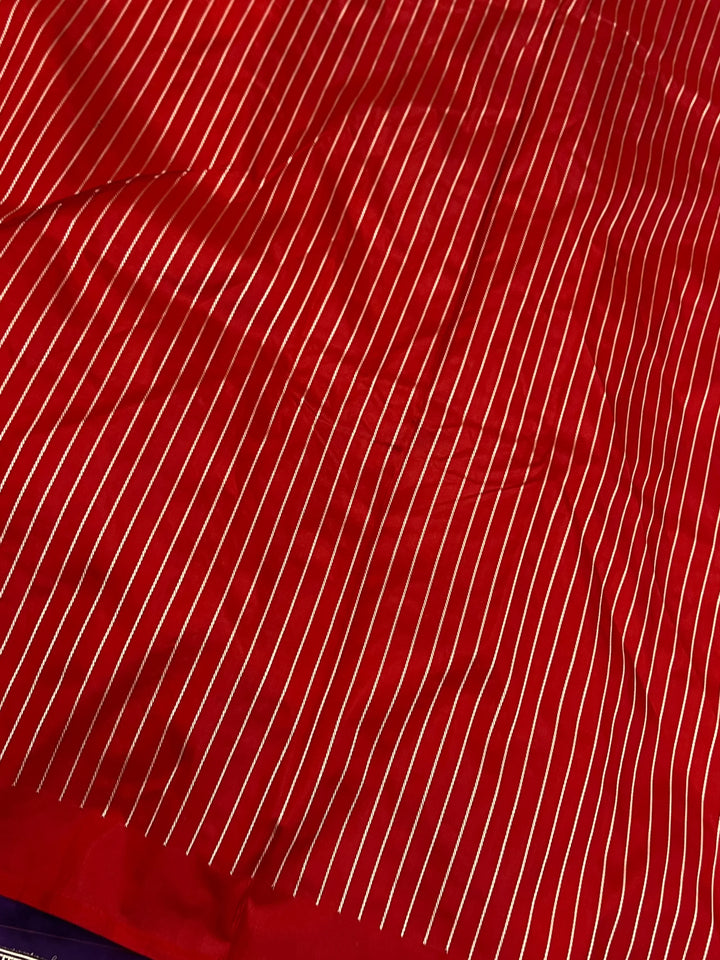 Deep Purple Pure Katan Silk Handloom Banarasi Saree