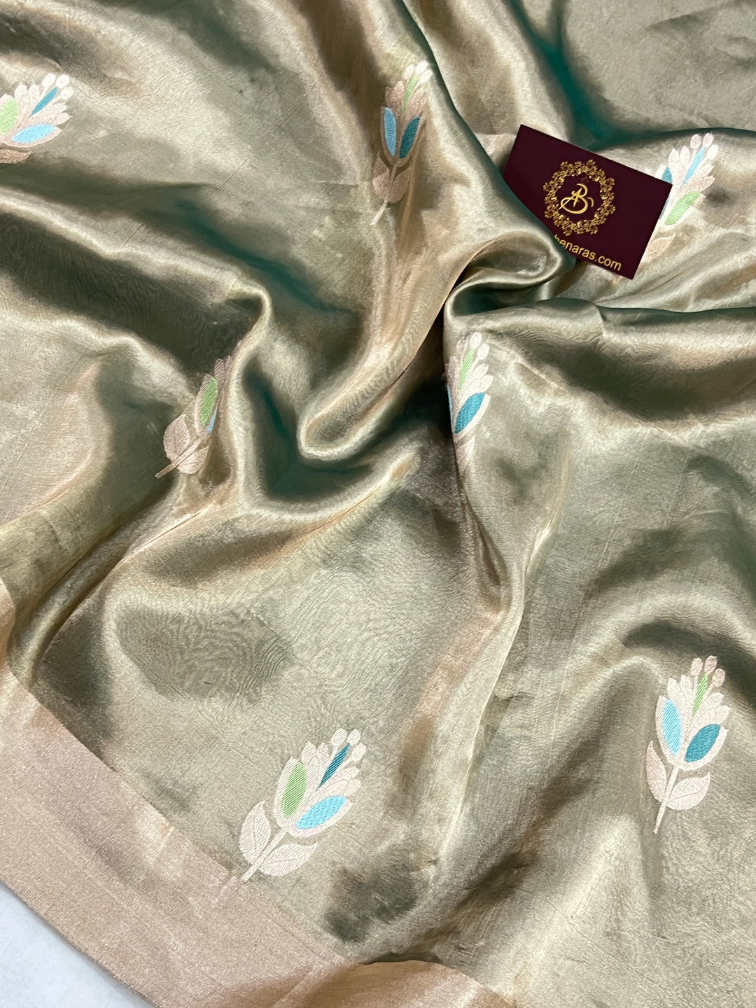 Black Pure Banarasi Handloom Tissue Silk Saree