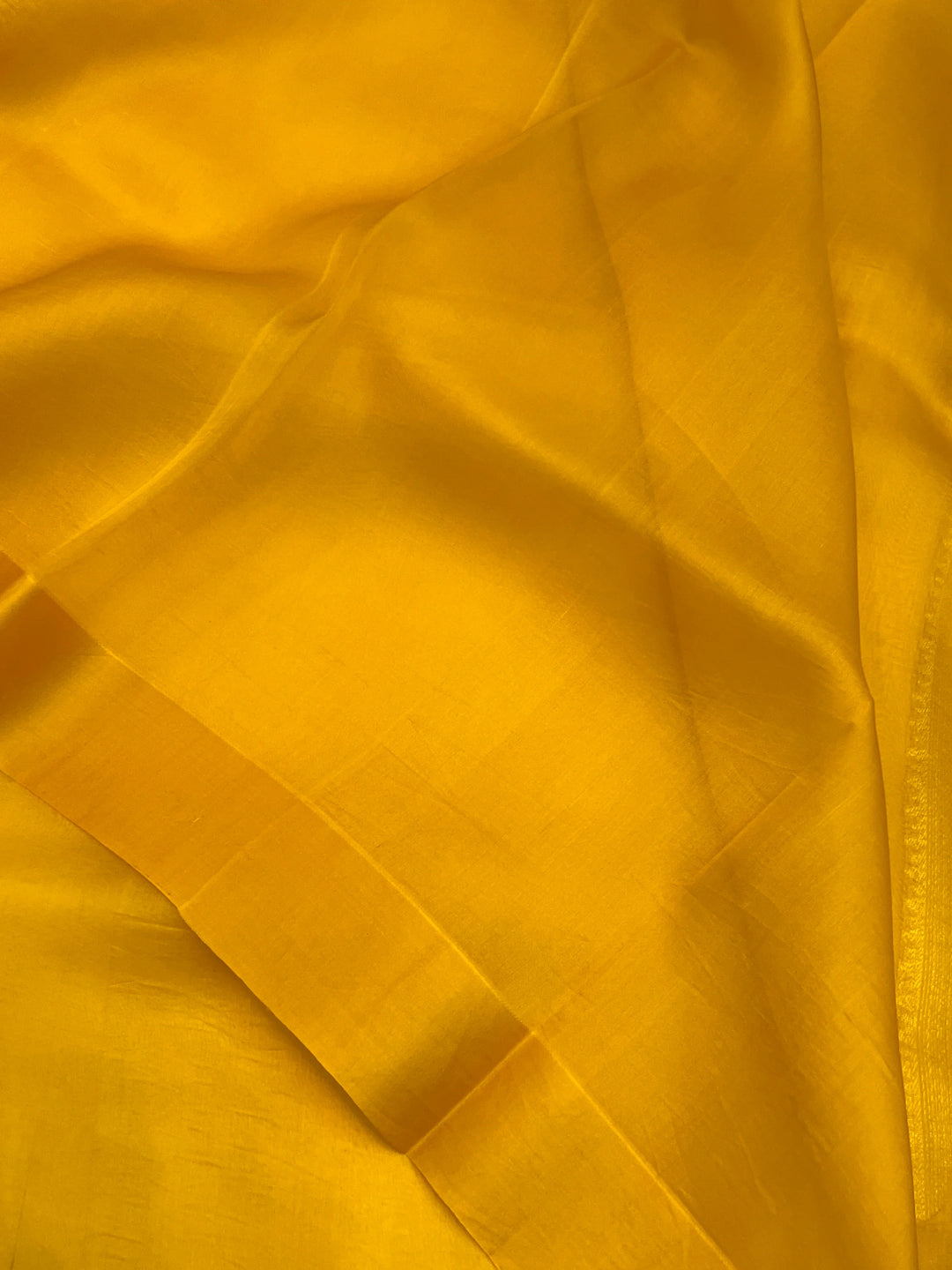 Yellow Pure Kora Silk Handloom Banarasi Saree