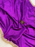 Purple Pure Banarasi Handloom Silk Saree - Aura Benaras