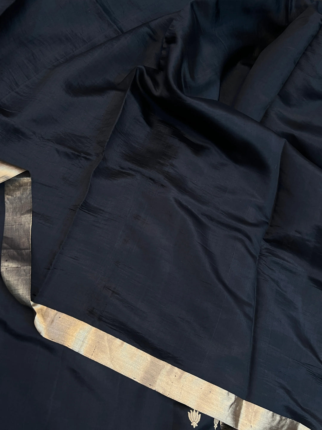 Black Silk Handloom Banarasi Saree