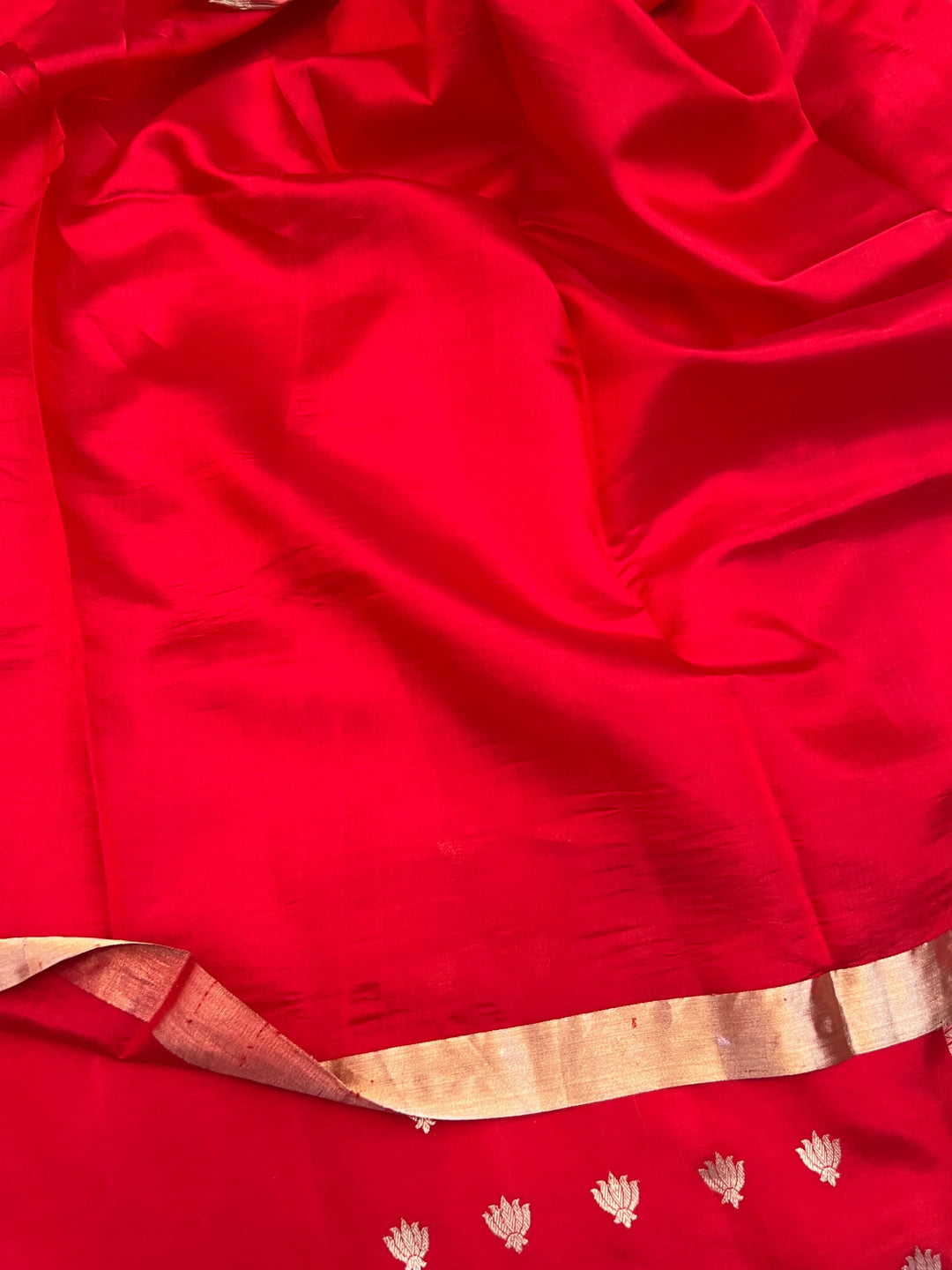 Red Pure Silk Handloom Banarasi Saree