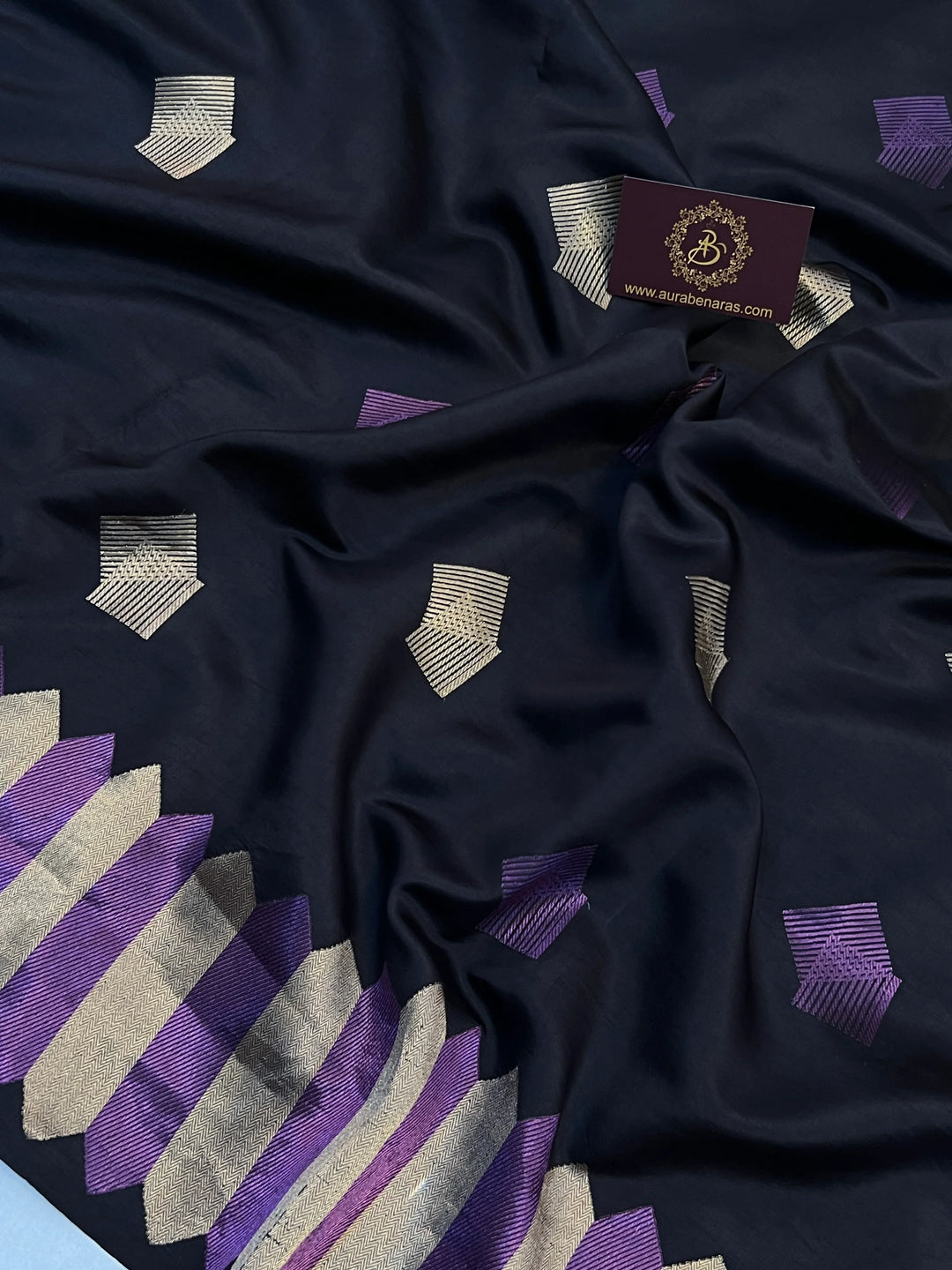 Black Pure Silk Handloom Banarasi Saree