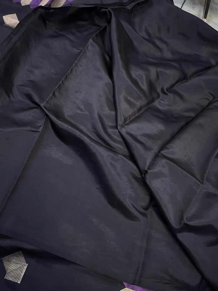 Black Pure Silk Handloom Banarasi Saree