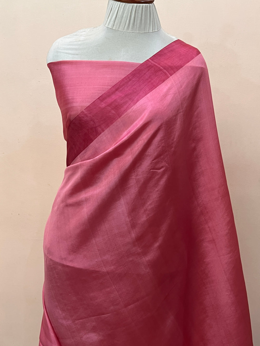 Onion Pink Pure Silk Handloom Banarasi Saree