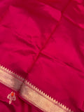 Rani Pink Pure Banarasi Handloom Silk Saree - Aura Benaras