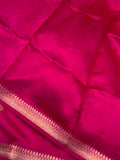 Rani Pink Pure Banarasi Handloom Silk Saree - Aura Benaras