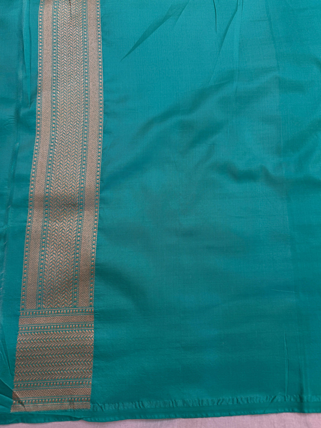 Sea Green Pure Katan silk Handloom Banarasi Saree