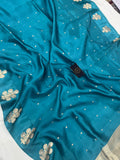 Rama Green Pure Banarasi Handloom Silk Saree - Aura Benaras