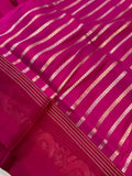 Rani Pink Pure Banarasi Handloom Silk Saree - Aura Benaras